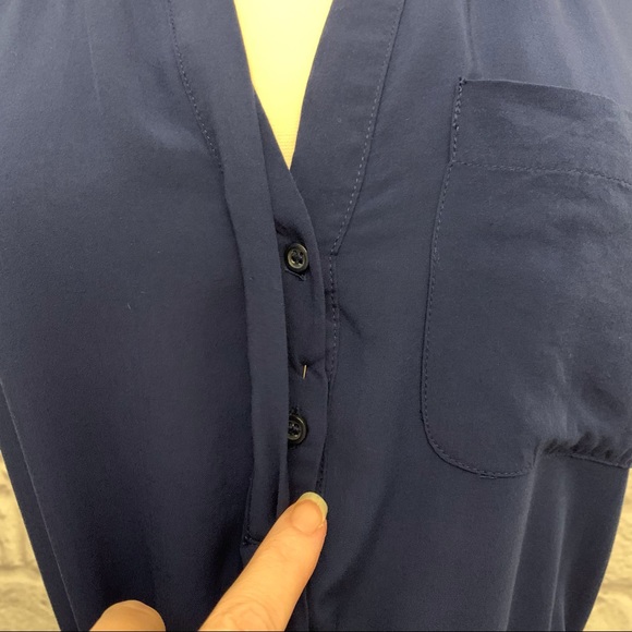 a.n.a. Sleeveless Henley Hi-Low Dress - Picture 5 of 14